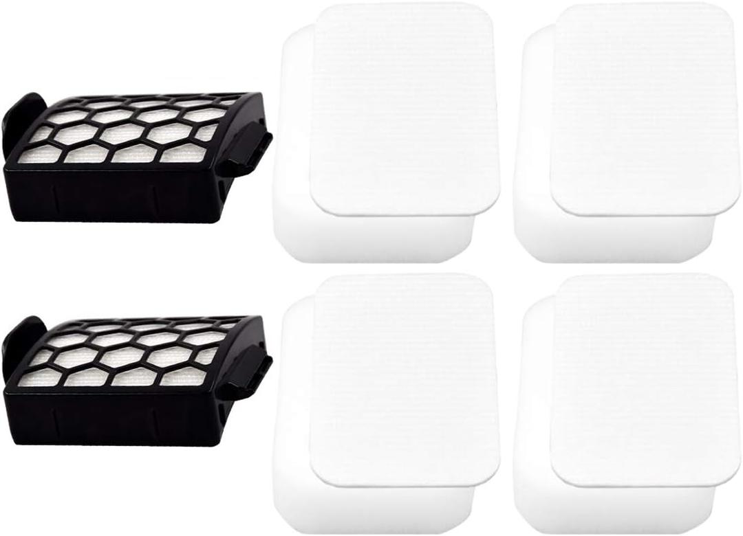 Dttery 4 Foam + Felt, 2 HEPA Filters kit Replacement for Shark Navigator Pet Pro ZU60, ZU62, Pet Plus NV251, NV255, Swivel Pro NV150, NV151 Upright Vacuum, Part 1238FT60 1239FT60
