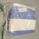 Cotton Oversized Beach Towel - Large 70 x 35 Inch Pool Towel, Blue Striped Quick Dry Swimming Cabana Towel