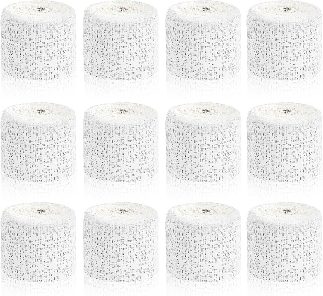 12 Pack Plaster Cloth Rolls for Belly Casting, Sculptures, Masks  Art Gauze Bandage Strips for Craft Molds (2 in x 15 ft Each)