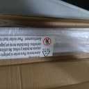 LazBlinds No Tools No Drill 1" Vinyl Mini Blinds, Cordless Blinds for Windows, Light Filtering Horizontal Window Blinds & Shades, 44" W x 48" H, White