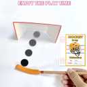 12 Pack Hockey Valentine's Day Cards, Pencils with Erasers, Mini Hockey Pucks, Hockey Goal for School Classroom Gift Exchange, Valentine Party Favor Supplies