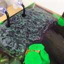 Minidiva Turtle Floating Platform, Floating Turtle Dock Rectangular Turtle Dock Polyurethane Foam Aquarium Floating Decorative Deck Climbing Brazilian Turtle (Large)