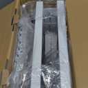 Mondazie 20 Gal High Rimless Fish Tank Stand with Shelf, 2 Tier Metal Aquarium Stand, Breeder Tank Turtle Reptile Terrariums Stand Rack for Home Office, 24" L x 12" W (Stand Height is 20.5’’), White