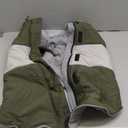 SUNFURA Dog Coat, XXL Dog Jacket Winter with Harness Built in, Waterproof Pet Snow Jacket with Furry Collar for Chilly Day, Reflective Fleece Snowsuit for Extra Large Dogs, Army Green 2XL