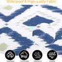 Outdoor Chair Cushions, Outdoor Seat Cushions for Patio Furniture Waterproof with Ties, Replacement Tufted Patio Chair Pads, 19x19x5 inches Set of 4
