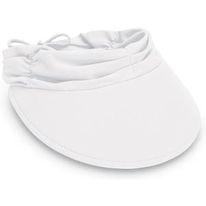 Wallaroo Hat Company Womens Aqua Sun Visor  UV Sun Protection, Water Friendly, Packable Design, Adjustable, Medium Size (White) Wallaroo Hat Company Womens Aqua Sun Visor  UV Sun Protection, Water Friendly, Packable Design, Adjustable, Medium Size (White)