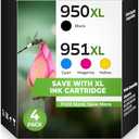 950XL 951XL Ink Cartridges Office Jet Pro 8600 8610 8620 8630 Compatible for HP 950XL 951XL Ink Cartridges Combo Pack Compatible for Office Jet Pro 8600 8660 8640 8615 8110 276DW 251DW 271DW Printer