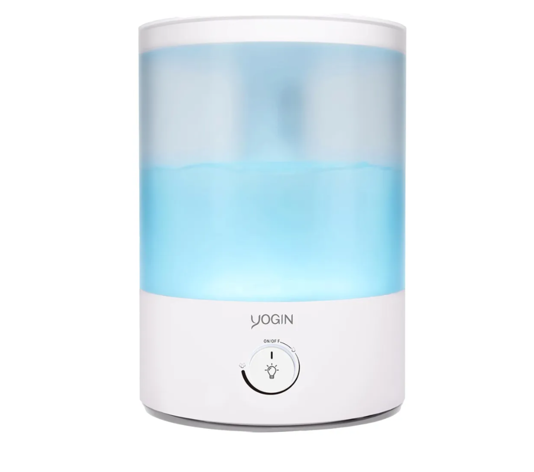 YOGIN Humidifiers for Bedroom Large room,Top fill 2.5L Ultrasonic cool mist Humidifiers for Baby Nursery and Plants,Up to 24 Hours, 24db Quiet,Night Light, Auto Shut Off, Easy Clean Humidifier