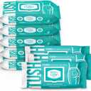 Nice 'N Clean Adult Flushable Wipes (8 x 42 Count) | Personal Cleansing Wipes Made from Plant-Based Fibers | Infused with Aloe & Vitamin E