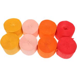 Uonlytech 8rolls Soft and Crepe Paper Streamers Stunning Gradient Colors for Birthday Parties Showers and Weddings for Decorations and Crafts