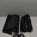 MOON LENCE High Back Folding Camping Chairs, Height-Adjustable, Widened Seat, for Beach with Anti-Sinking Feet (New Black With Feet 1 Pack)