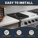 SZJHXIN Stove Gap Covers Stainless Steel, Adjustable 13.8-27.5 In(2 Pack), Heat Resistant, Gas Stove Side Gap Protector (White)