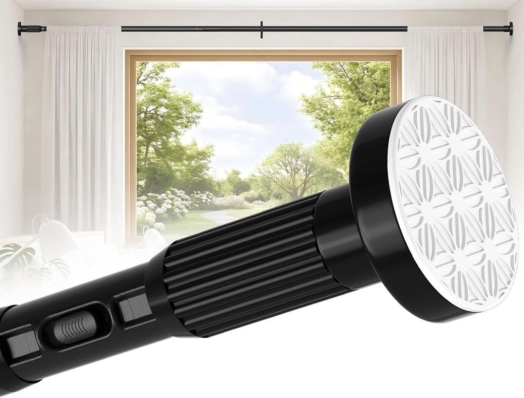 Tension Curtain Rod 40-126 In Heavy Duty-Black Extra Long Curtain Rod No Drilling For Window, Adjustable Tension Rod Diameter 1.26in Outdoor Curtain Rods For Patio One-Pull Lock