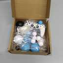 26 PCS Video Game Themes Cake Toppers Headset Cake Decoration Ball Cake Decoration Game Controller Cake Decoration for Game Theme Birthday Party Cake Decoration (White)