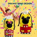 Eyllaaoo 30Pcs 7 x 10Inch Mouse Theme Plastic Treat Bags Mouse Theme Party Supplies Favors Cookie Chocolate Candy Snack Bags For Birthday Party Decoration Supplies