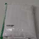 Chyhomenyc White Curtains 63 Inch Length 2 Panels, Faux Linen Textured Semi Light Filtering Soft Airy Rod Pocket Window Treatment Drapes for Living Room Bedroom, 40Wx63L Inch, Set of 2