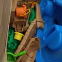 Step2 Tropical Rainforest Water Table, Kids Water and Sand Activity Sensory Playset, Summer Outdoor Toys, 13 Piece Water Toy Accessories, For Toddlers 1.5+ Years Old, Blue & Brown