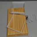 Kitchen Cabinet Organizer Shelf, Set of 2 Stackable Counter Shelves, Small Wood Cabinet Riser Shelf for Pantry Cupboard Spice Dish Mug Cup, Expandable, Metal Engineered Wood (Beige & White, 11.7''W)