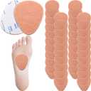 Syhood 40 Pcs Metatarsal Pads Ball of Foot Pain Relief Cushions 1/4 Inch Thick Metatarsal Felt Pads Cushion Pain Relief Forefoot Support Mat for Women Men(Skin Color) (Skin Color)