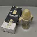 GROSMIMI Spill Proof no Spill Magic Sippy Cup with Straw with Handle for Baby and Toddlers, Customizable, PPSU, BPA Free 10 oz (Butter)