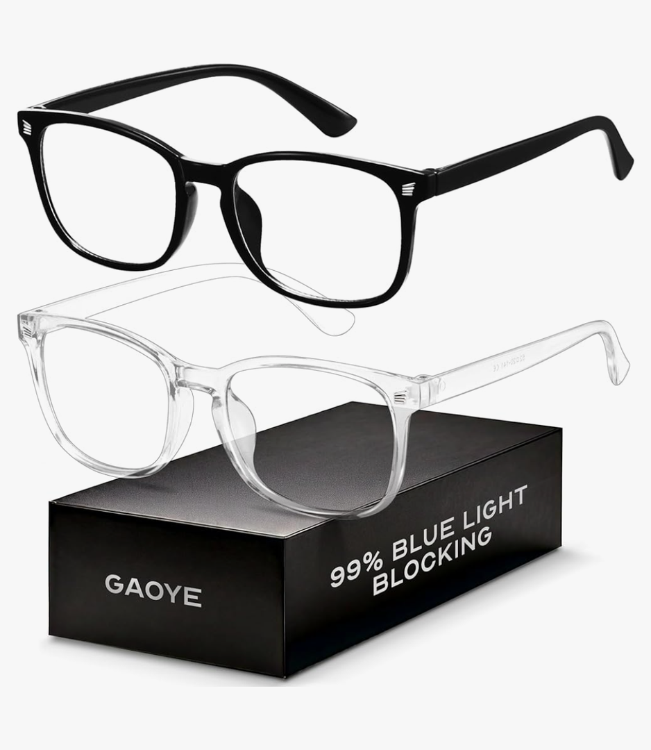 Blue Light Blocking Glasses - Fashion Square Fake Eyeglasses, Anti UV Ray Computer Gaming Glasses Blue Blockers for Women/Men