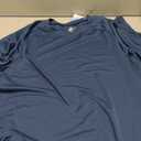 Surf Men's Swim Shirt with Short Sleeves UPF 50+ Rash Guard Quick-Dry Fabric (Large, Navy)