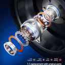 KAX 512593 Rear Wheel Bearing Compatible with Chevy Traverse 2018-2022, GMC Acadia 2017-2022, Cadillac XT5 2017-2022, Buick Enclave 2018-2022,1pc Wheel Hub Assembly 6 Lugs