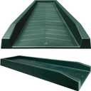 Master Mark Splash Block, Decorative Gutter Downspout Extensions, Splashguard, Foundation Water Diverter, Rain Gutter Guard, Plastic 24 Green (1 Pack)