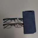 Multifocus Reading Glasses Women Progressive Multifocal No Line Bifocal Rimless Reader Blue Light Computer Eyeglasses