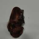 CJL HAIR Claw Clip Short Ponytail Hair Extensions DIY Bendable Metals Messy Bun Hair Piece for Wonen Wavy Curly Synthetic Fake Hairpieces False hair Red Vino