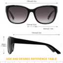 JOLISU 3PCS Bifocal Sunglasses Readers for Women/Men - Full Lens UV400 Sun Protection with Built-in Reading(2.5)