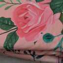 Area Rug 8x10, Washable Large Rugs for Living Room, Non Slip 0.27" Low Pile Vintage Floral Large Carpet for Bedroom, Dining Room, Kids Playroom (Pink)