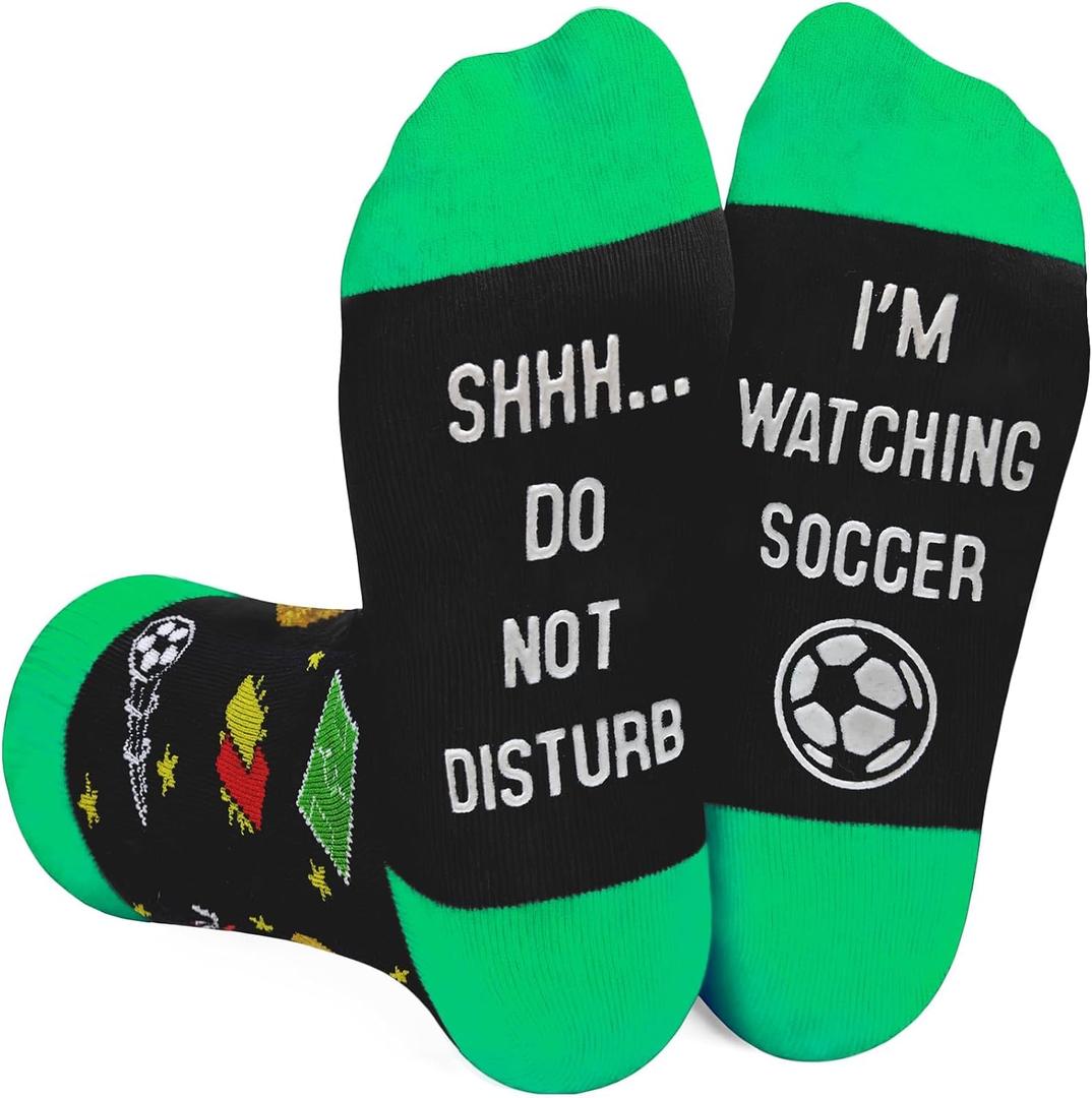 2026 Funny Soccer Socks For Man Novelty Soccer Gifts For Boys, Dad, Son, Husband