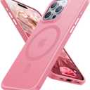 TORRAS Magnetic Guardian Designed for iPhone 15 Pro Max Case, Military Grade Drop Tested, Compatible with MagSafe, Slim Phone Case for iPhone 15 Pro Max 6.7in Women, Pinkish Titanium