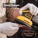 Brushless Cordless Detail Sander Compatible with Dewalt 20V MAX Battery (TOOL ONLY), Lightweight Corner Sander with Dust Box & 10 Sandpapers, 12,000 OPM Compact Power Tool for Wood, Metal & DIY