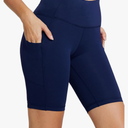 baleaf Women's  Biker Shorts High Waist Yoga Workout Gym Running Volleyball Spandex Shorts with Pockets Medium