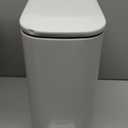 TIPGO Slim Bathroom Trash Can with Lid Soft Close, Step Pedal, 6 Liter / 1.6 Gallon Stainless Steel Trash Bin, Small Garbage Cans for Bedroom, Office, Kitchen (White)