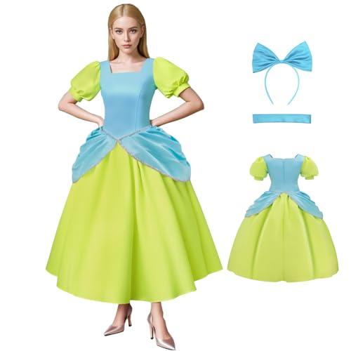 Bvxmsel Evil Stepsisters Costume Drizella Anastasia Cosplay Dress Halloween Princess Costume for Adult Women M
