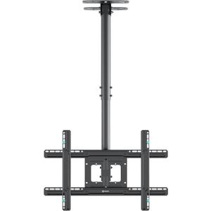 ONKRON Ceiling TV Mount for 32-80 Inch Screen up to 150 lbs, Extra Long, Height Adjustable Hanging TV Mount Swivel Tilt, VESA 100x100-600x400, Full Motion Ceiling Mount TV Bracket Drop Down, Black