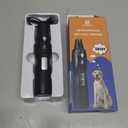 Petsaunter Dog Nail Grinder, 2-Speed and LED Light, Touch-Switch, TypeC, Quiet and Low-Vibration Dog Nail Trimmers, and 3 Ports for Large Dogs, Medium, Small Dogs Cats Pets with Hard or Thick Nail