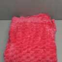 Hot Pink Throw Blanket 50"×60" inches Gifts for Mom Fuzzy 3D Jacquard Decorative Flannel Fleece Super Soft Plush Cozy Blanket for Couch Sofa Chair Lightweight