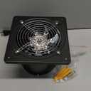 6 Inch Exhaust Fan with Speed Controller, 358CFM Wall Mount Exhaust Fan for Kitchen, Metal Ventilation Extractor Fan with Damper for Bathroom, Garage, Attic, Shop, Pet Room, Smoking Room, Basement