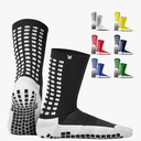 Lux Dual Grip Socks - Soccer Grip Socks for Men and Women. GripArray Performance & Comfort