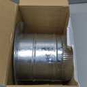 Hicarer Galvanized Steel Metal Duct Connector Round Ducting Take off Collar Pipe Reducer Air Duct Adapter Connector for Grow Tent Bathroom Kitchen Ventilation Systems(1 Pcs,6 Inch)