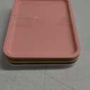 Cieovo 10 Pack Fast Food Serving Tray Colorful Rectangular Cafeteria Tray for Restaurant Home School Party Supplies