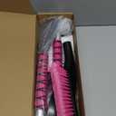 27" Snow Brush and Ice Scrapers for Car Windshield 2 Pack, Scratch-Free Bristle Head PVC Snow Brush & Foam Grip Window Snow Scraper Snow Removal Tool with Aluminum Body for Truck, SUV, Pink