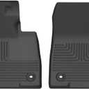 Husky Liners Weatherbeater Floor Mats | Fits 2021-2025 Toyota Sienna | Front Row, 2-Pc Black - 18821