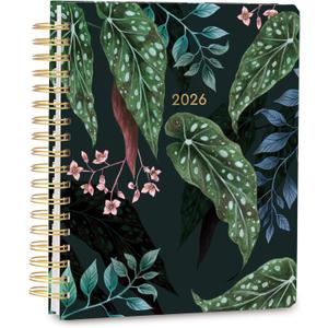 High Note 2026 Planner, 12-Month Weekly & Monthly Hardcover Planner: 2026, 9" x 10", Greenery with Notes, Lists & Reference Pages + Sticker Sheet