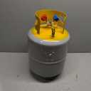 Refrigerant Recovery Cylinder Tank 50 LB, 1/4 SAE Y-Valve Freon Recovery