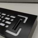 WANLIAN Lightsaber Stand Acrylic Lightsaber Display Stand Black, built-in off light of many colors luminous original, light-transmitting display lightsaber stand. (Color light)